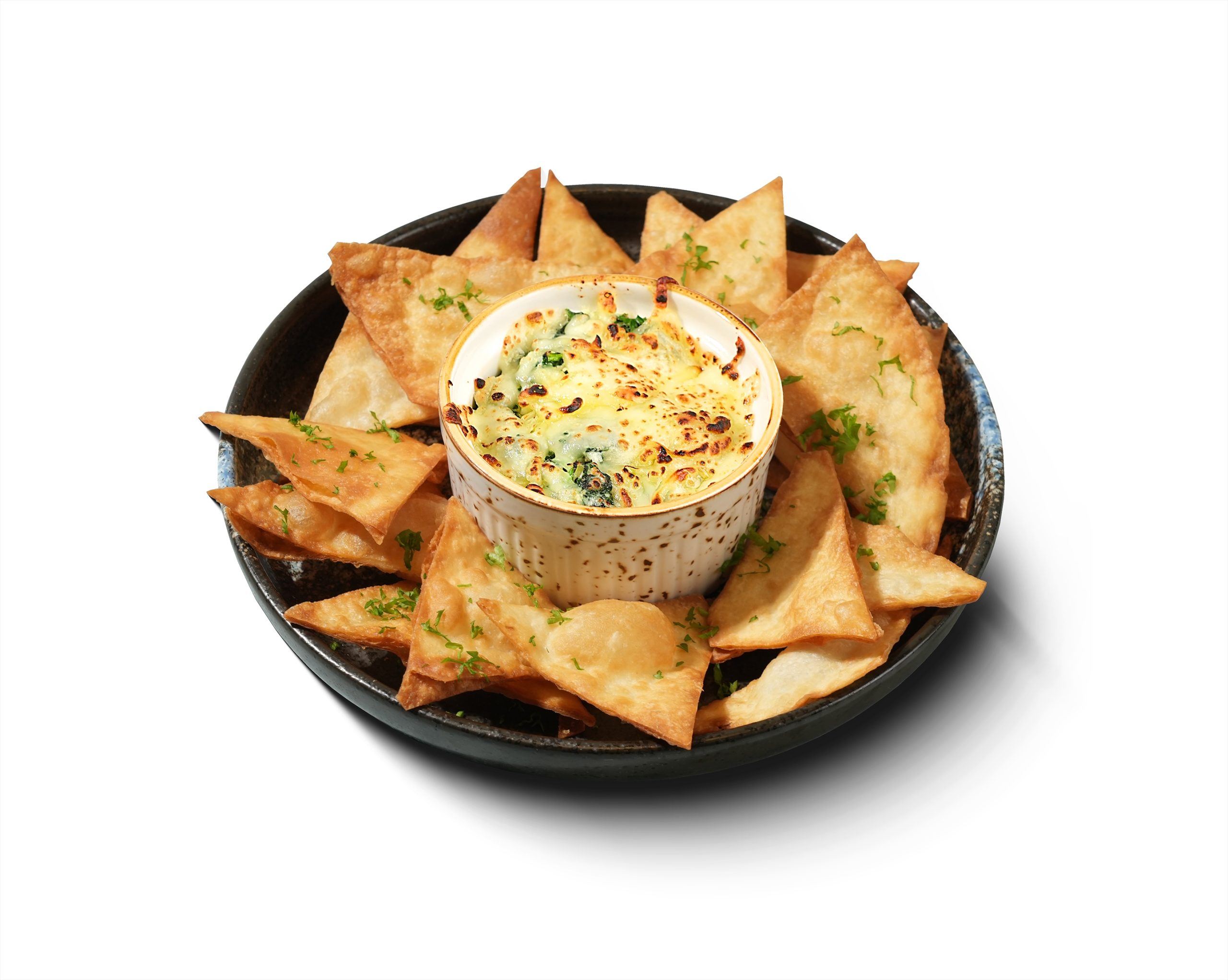 CHEESY SPINACH DIP (V)