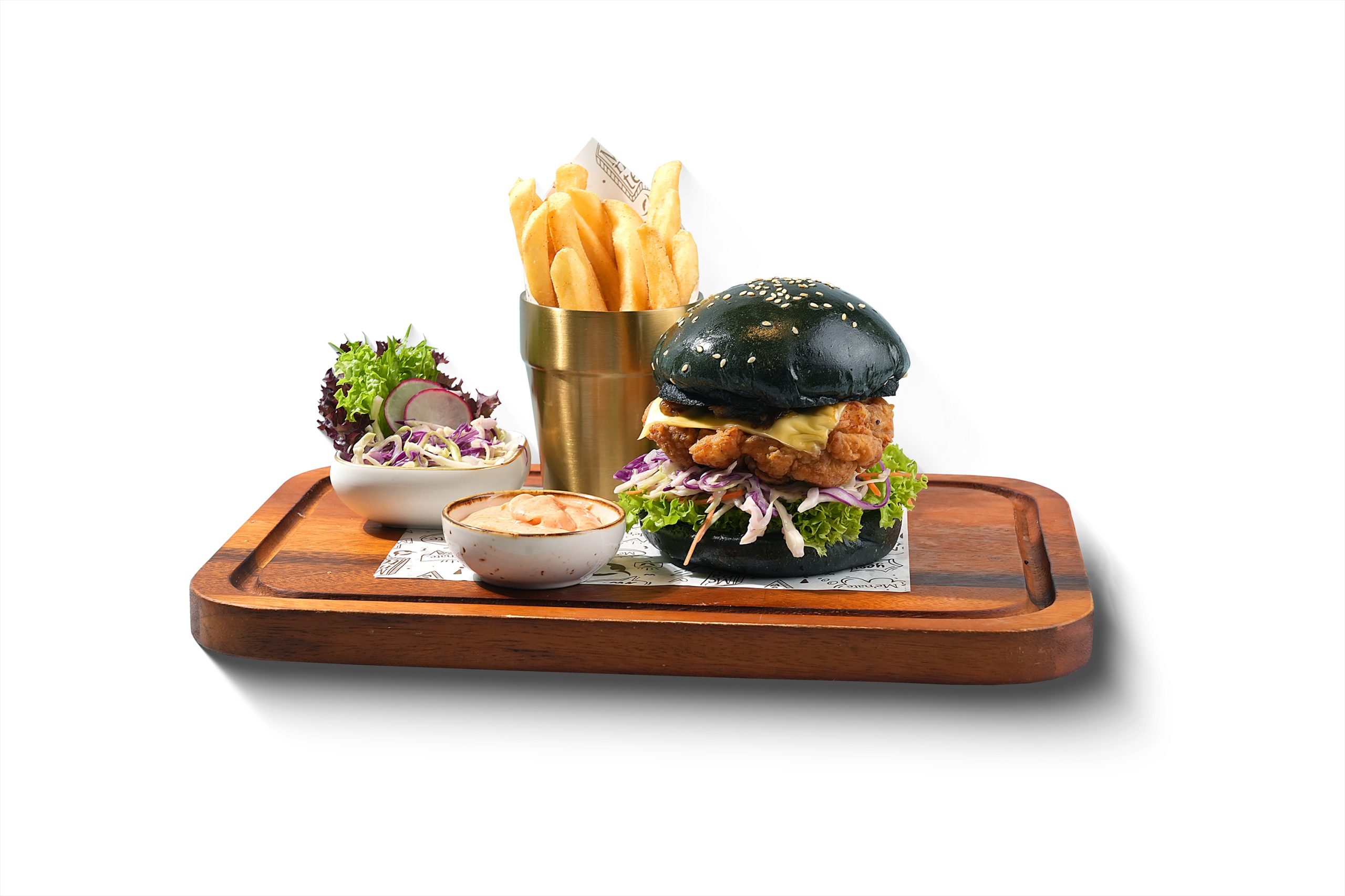 CHEEZY CRISPY CHICKEN BURGER